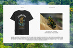 LAND OF FROGS BLACK T-SHIRT