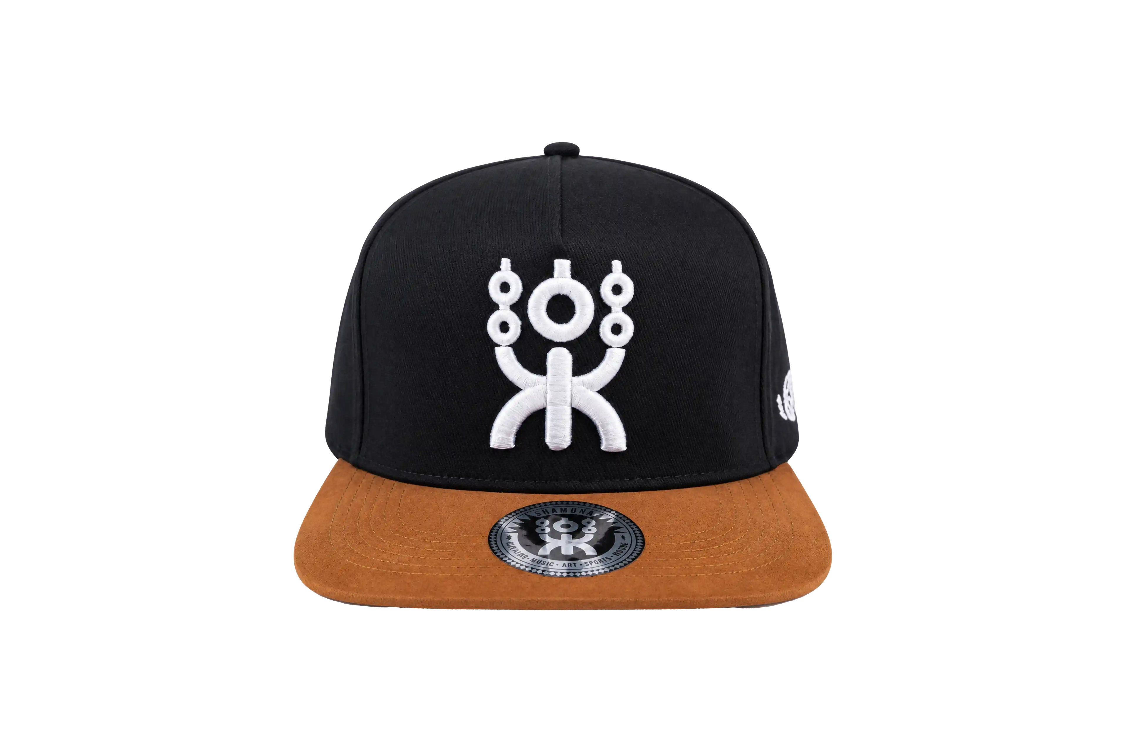 BLACK/BROWN URBAN SNAPBACK WHITE LOGO