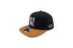 BLACK/BROWN URBAN SNAPBACK WHITE LOGO