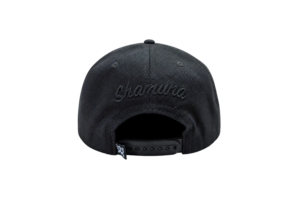 BLACK/BROWN URBAN SNAPBACK WHITE LOGO