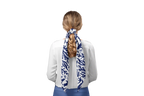 BLUE SHARKS&CORALS HO SCARF 150X48