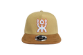 BROWN URBAN SNAPBACK  WHITE/ORANGE LOGO