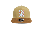 BROWN URBAN SNAPBACK  WHITE/ORANGE LOGO
