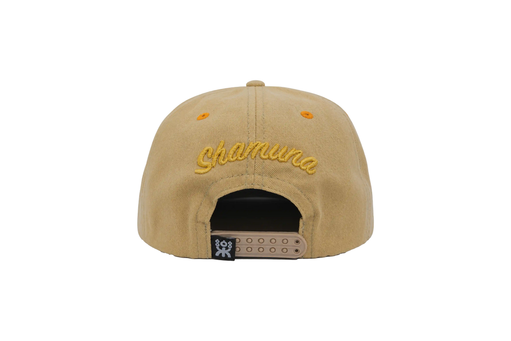 BROWN URBAN SNAPBACK  WHITE/ORANGE LOGO
