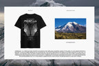 CHIMBORAZO TOPOGRAPHIC - BLACK T SHIRT