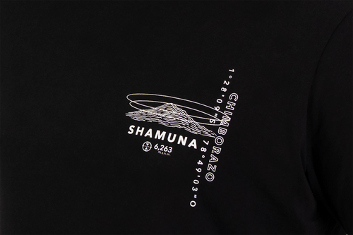 CHIMBORAZO TOPOGRAPHIC - BLACK T SHIRT