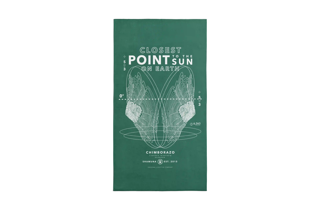 CHIMBORAZO TOPOGRAPHIC - GREEN  TOWEL