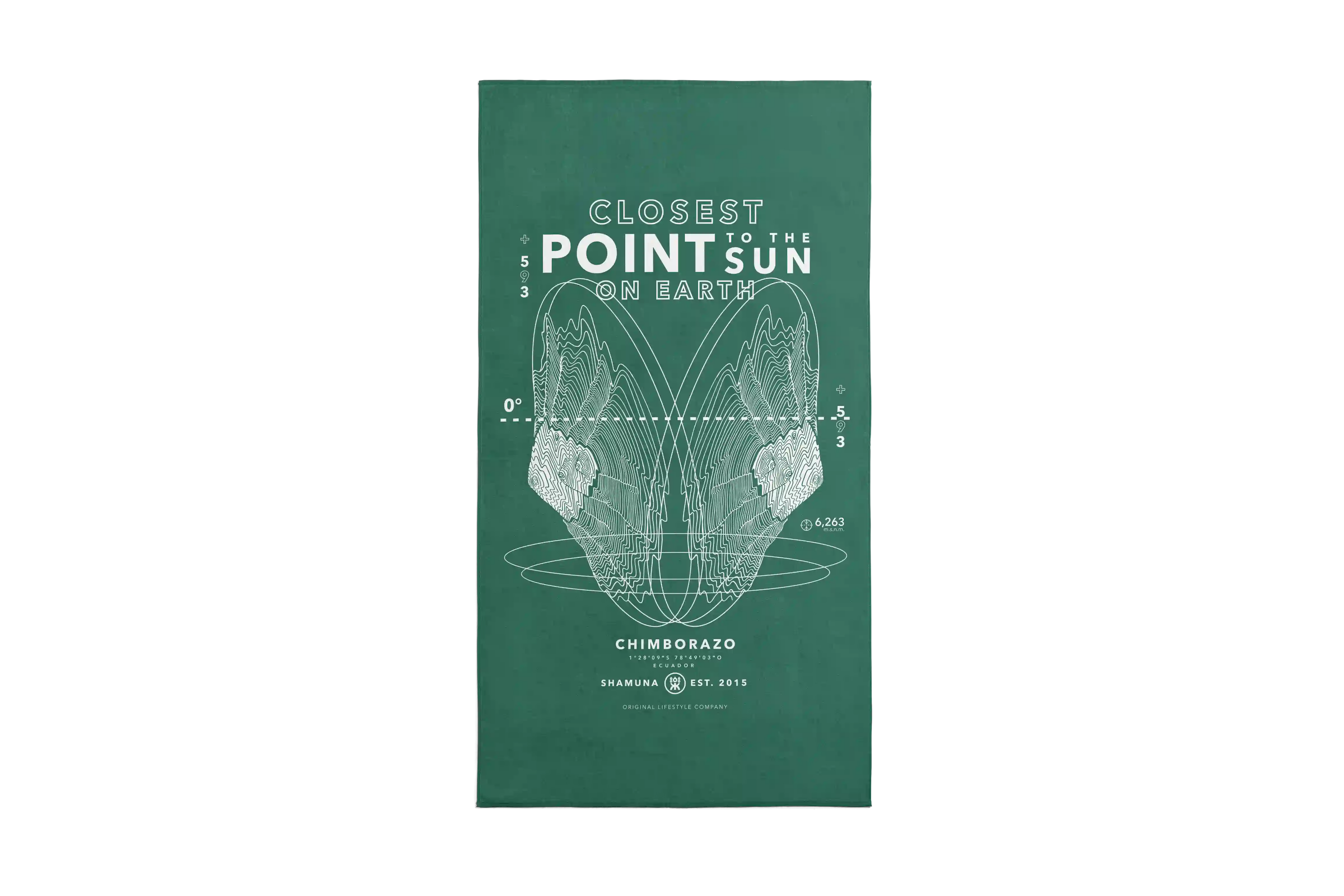 CHIMBORAZO TOPOGRAPHIC - GREEN  TOWEL