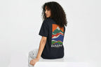 COLORS MOUNTAINS - BLACK T-SHIRT