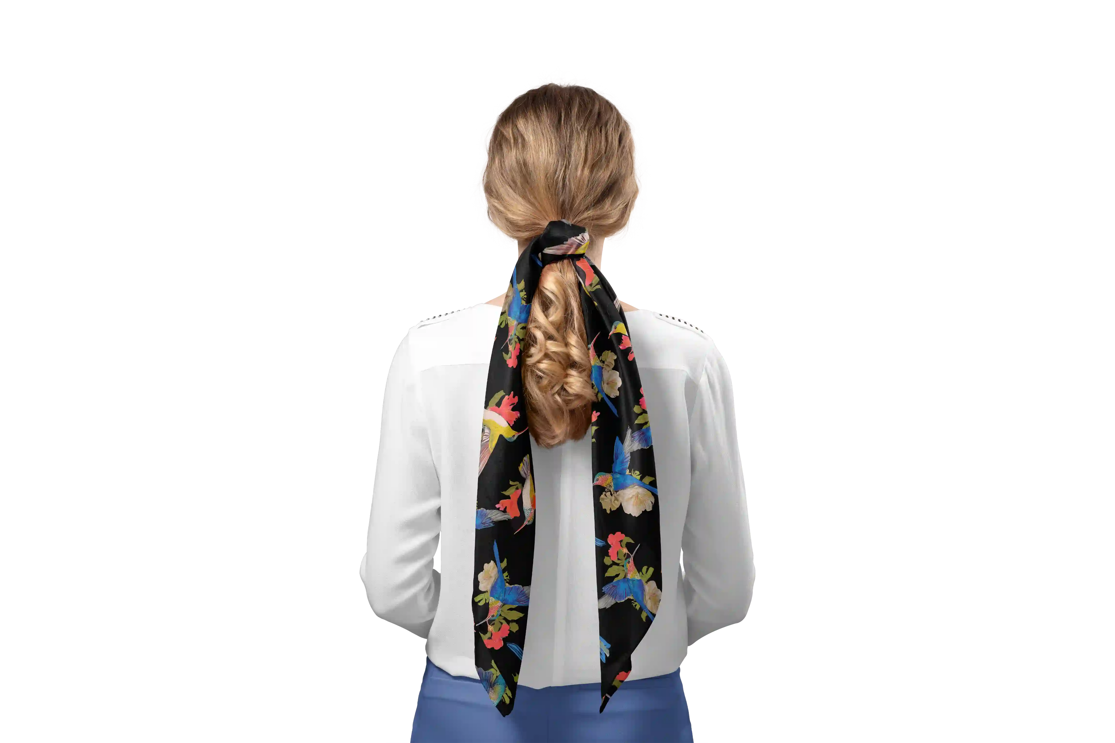 COLOR HUMMINGBIRDS HO SCARF 150X48