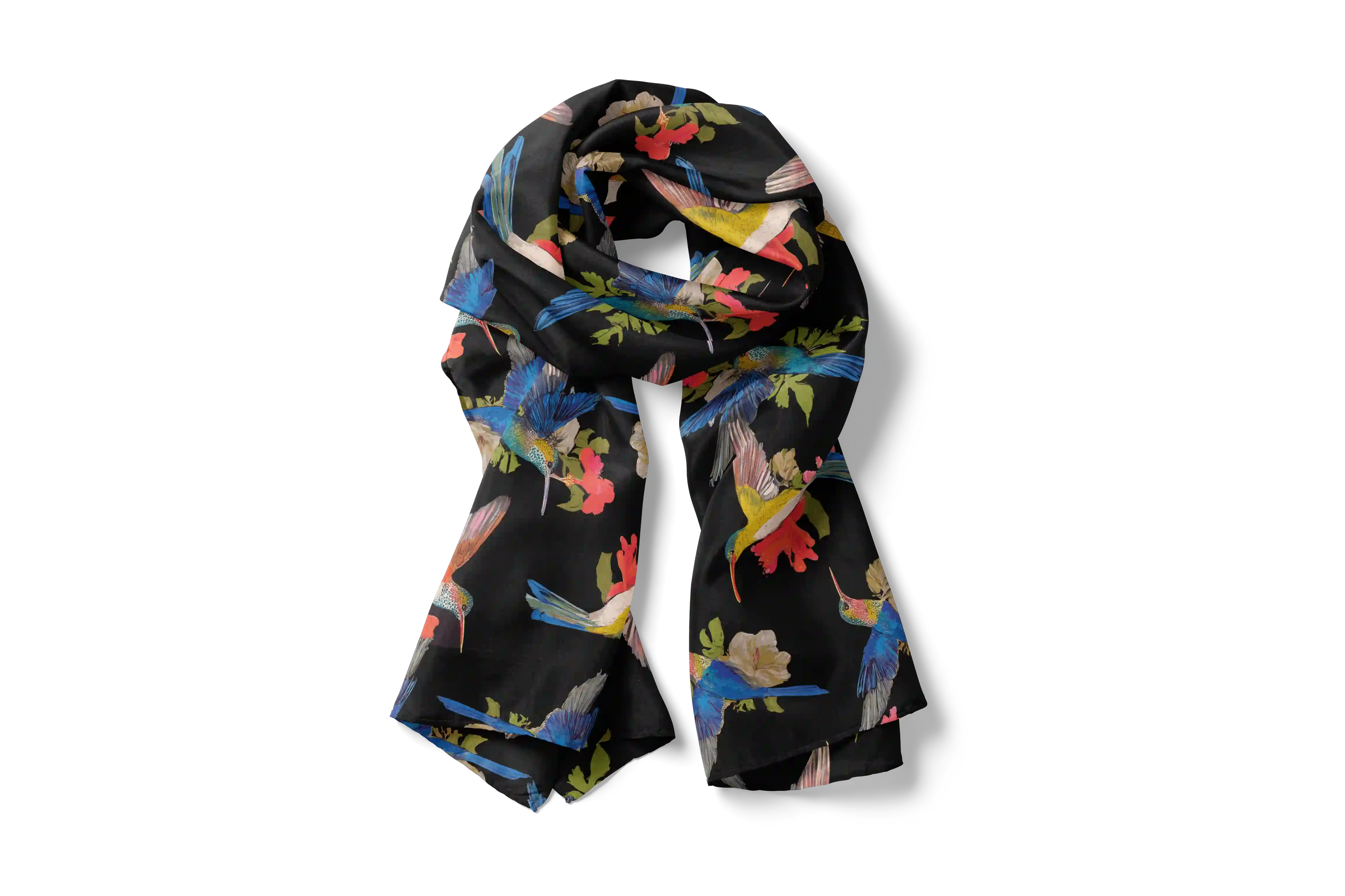COLOR HUMMINGBIRDS HO SCARF 150X48