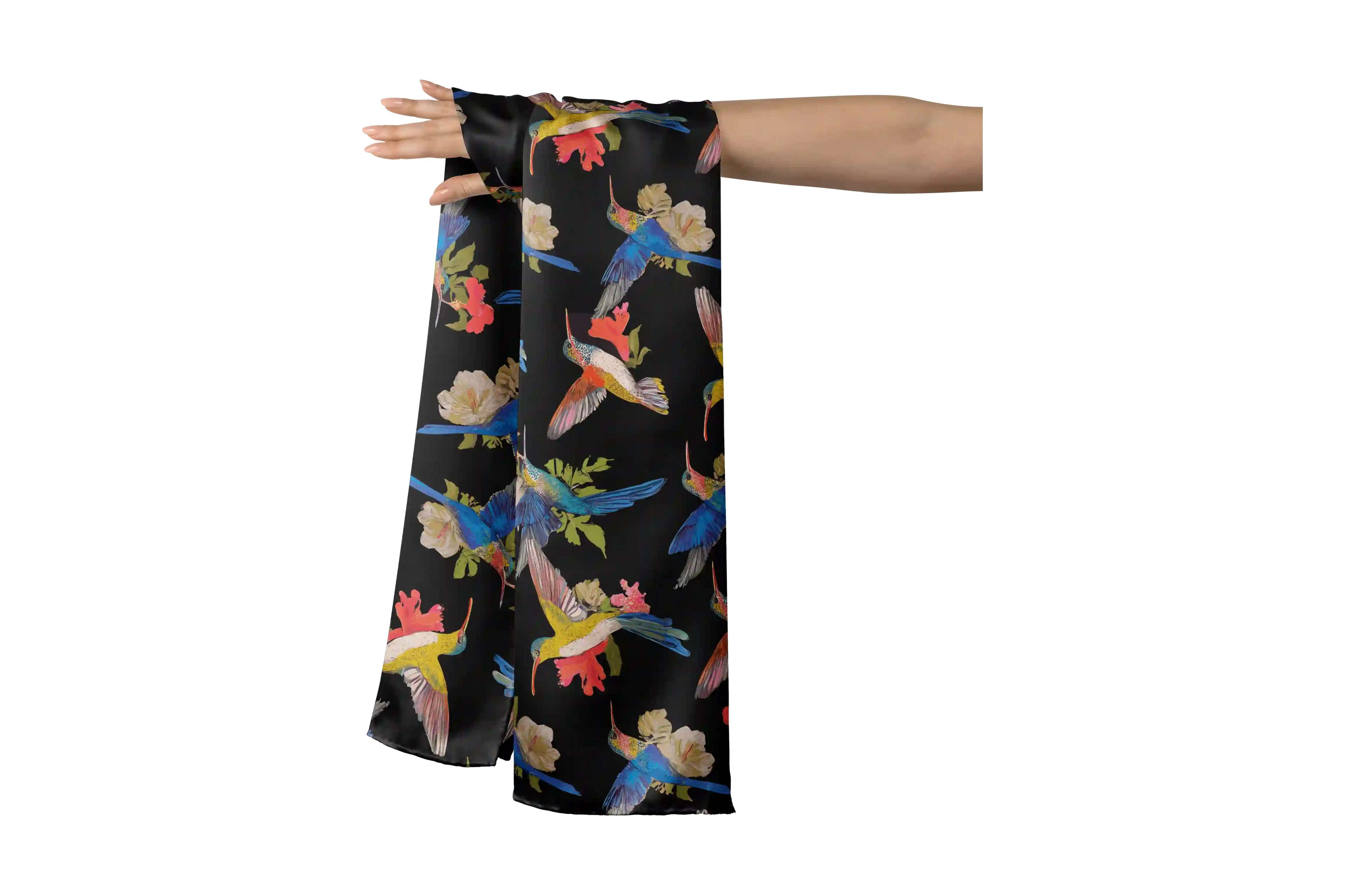 COLOR HUMMINGBIRDS HO SCARF 150X48