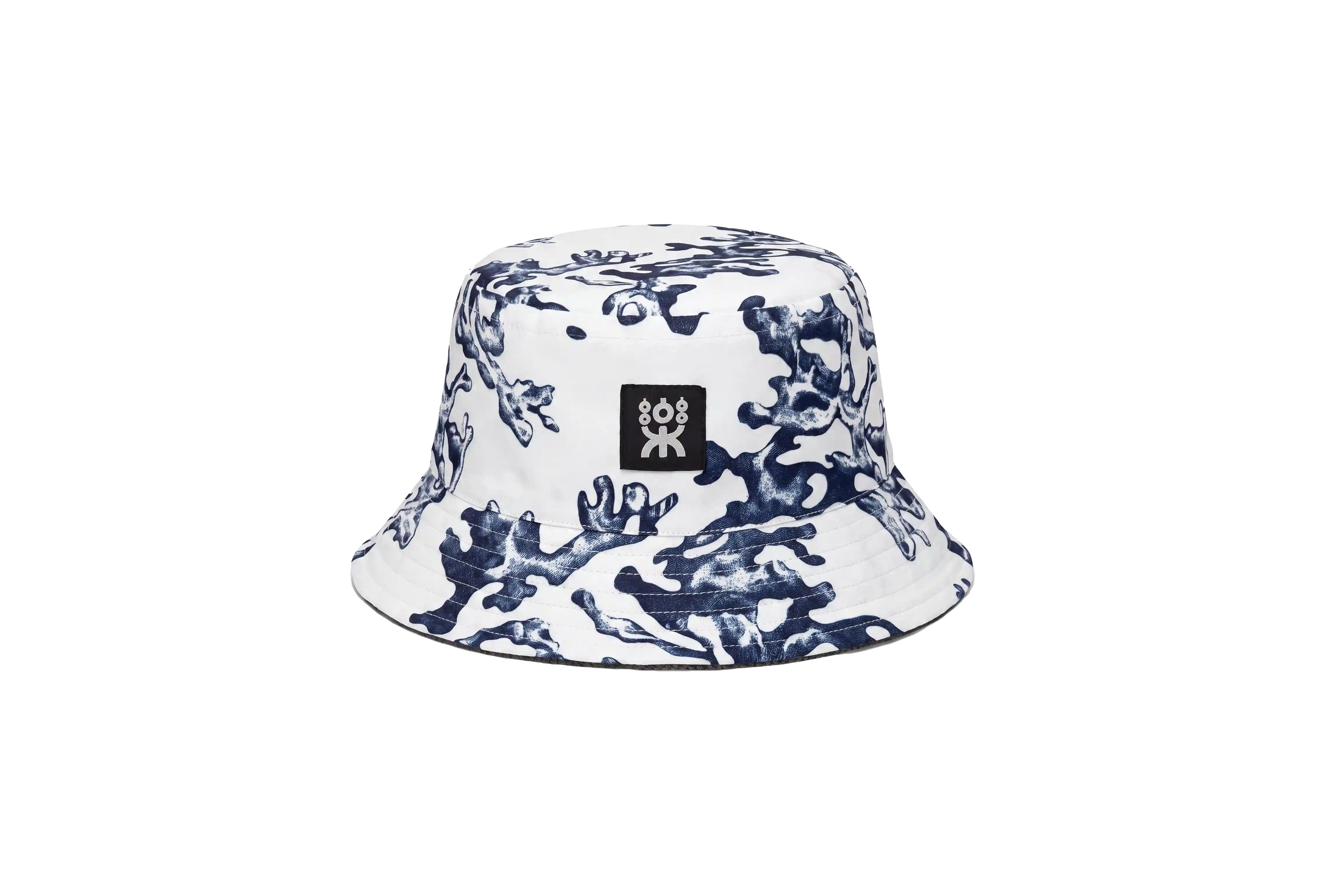 CORAL REVERSIBLE BUCKETHAT PRINT&GREY