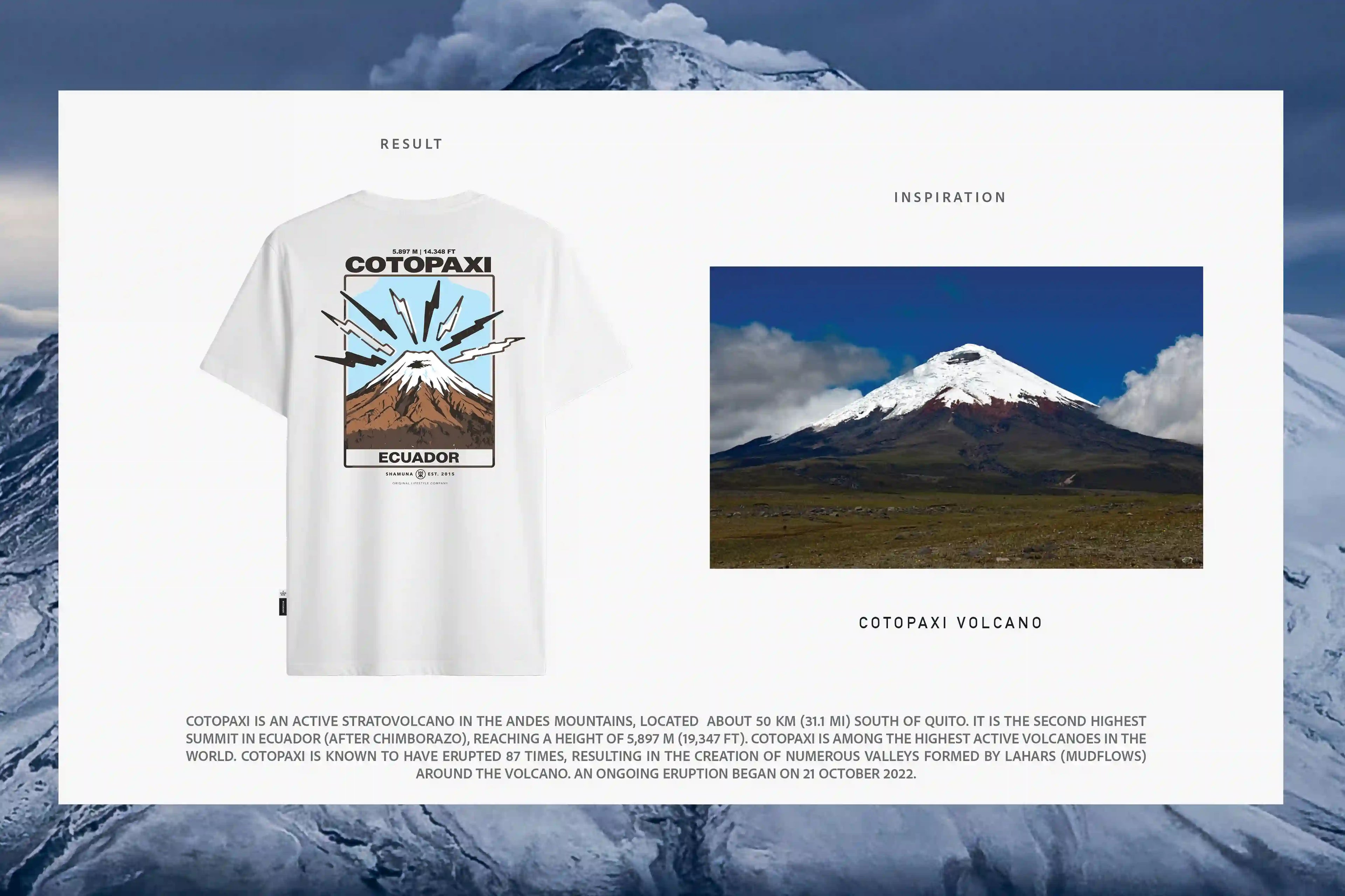 COTOPAXI RAYS  RAW T-SHIRT