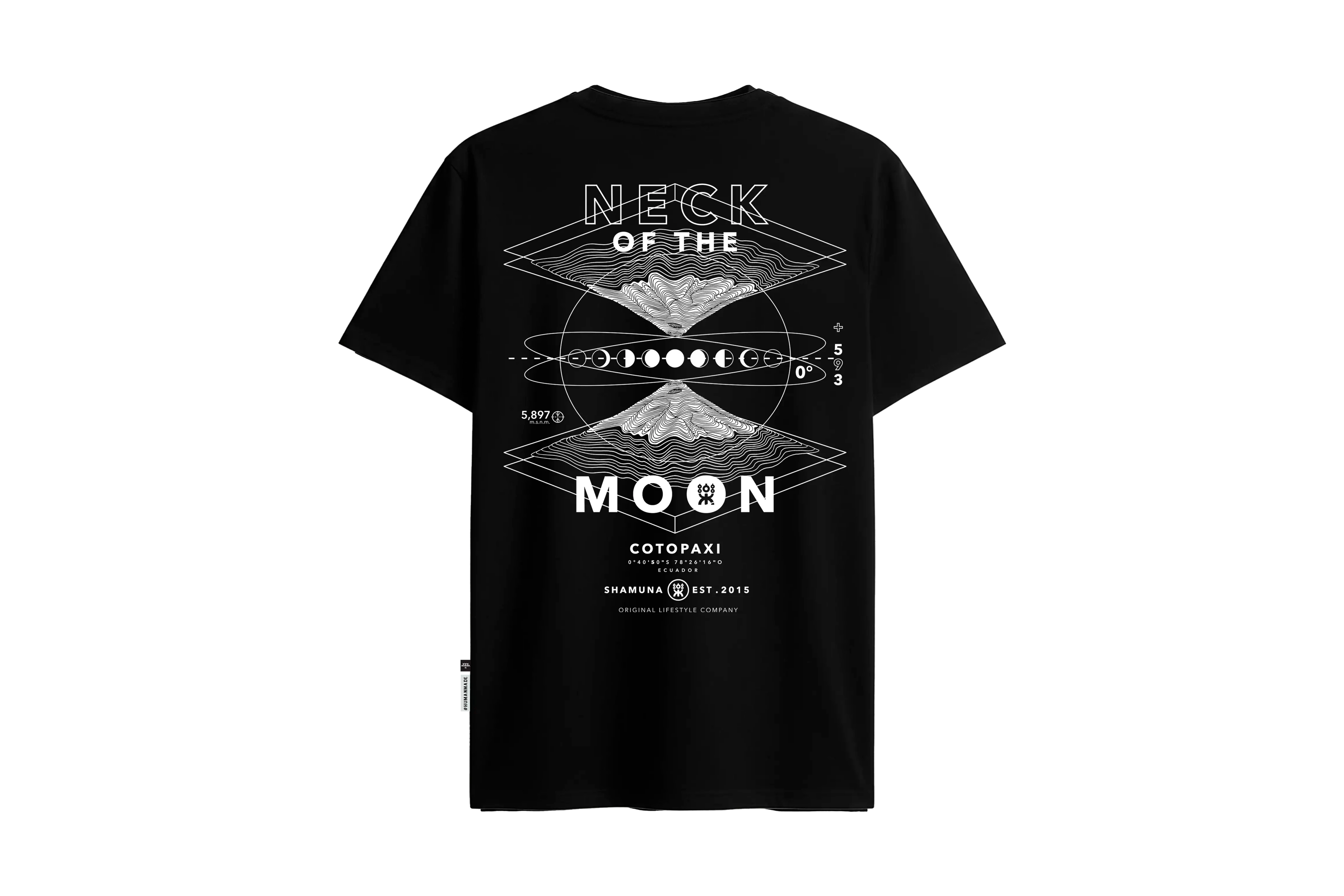 COTOPAXI TOPOGRAPHIC - BLACK T SHIRT