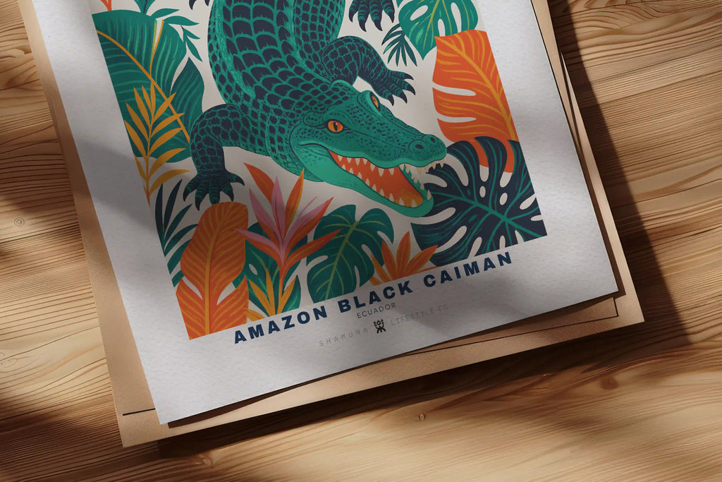 EC POSTER AMAZON BLACK CAIMAN