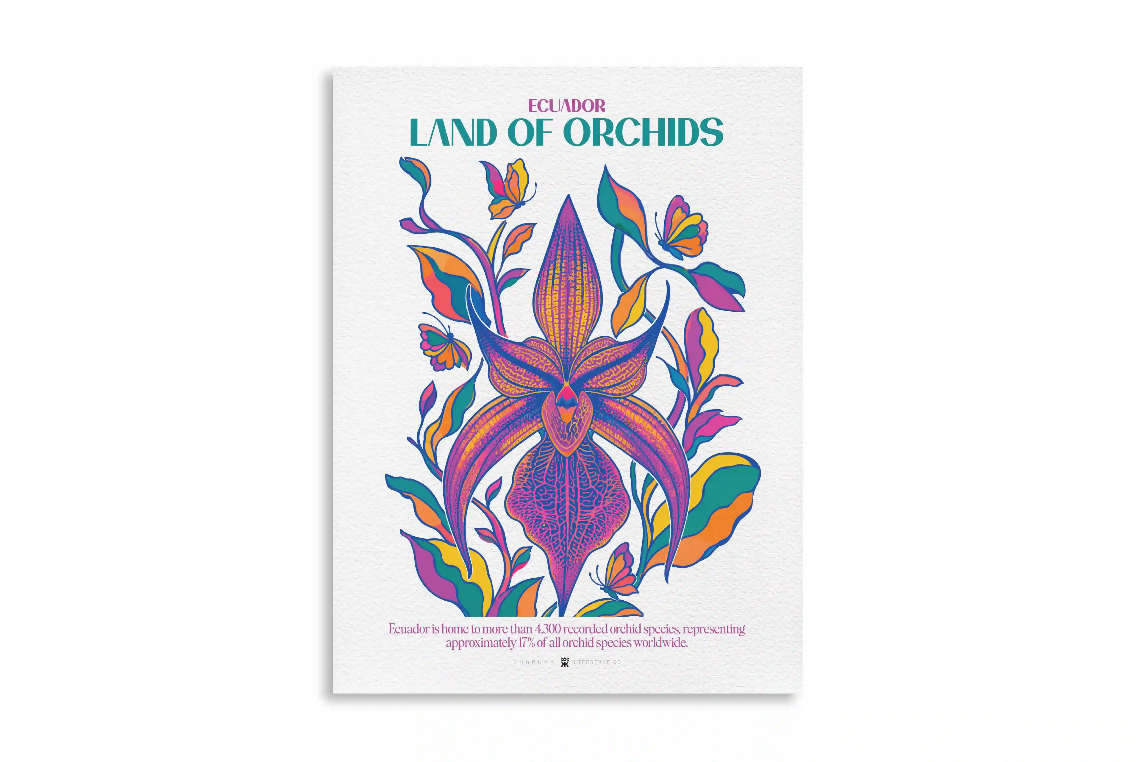 EC POSTER ECUADORIAN ORCHIDS