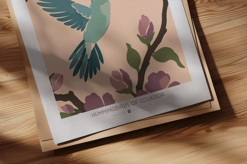 EC POSTER FLAT ECUADORIAN HUMMINGBIRD