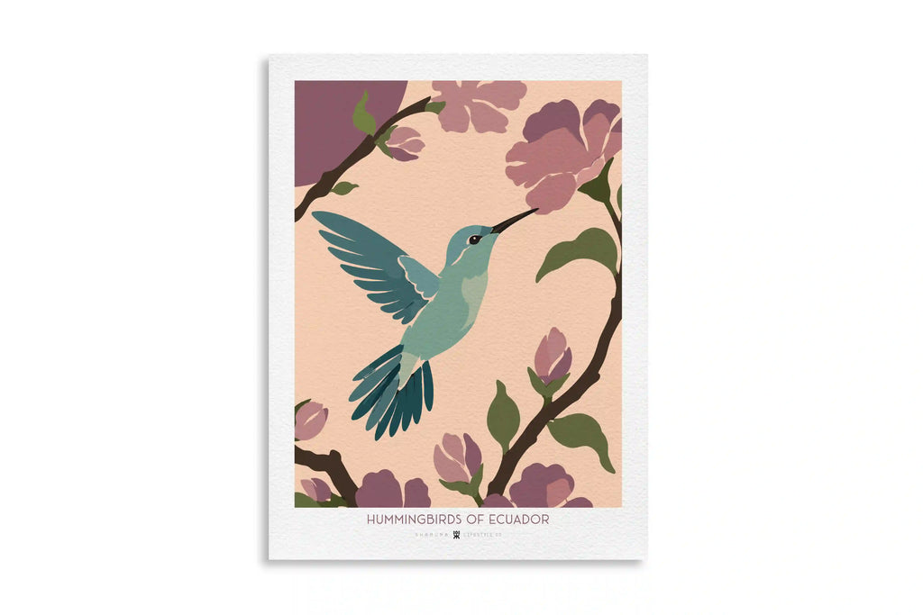 EC POSTER FLAT ECUADORIAN HUMMINGBIRD