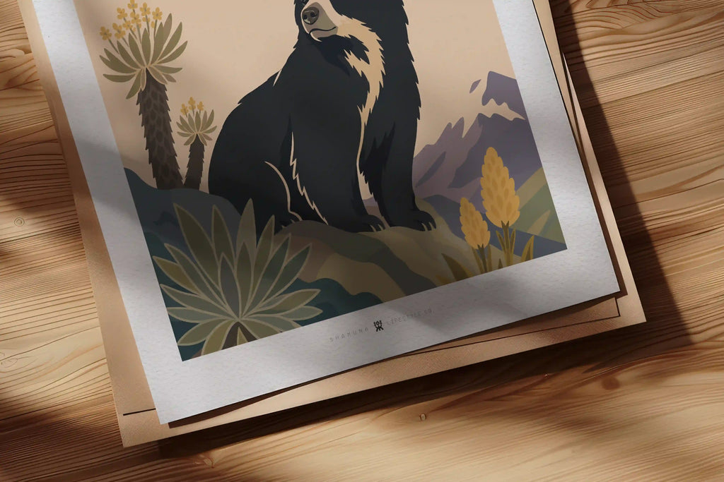 EC POSTER FLAT  SPECTACLED BEAR