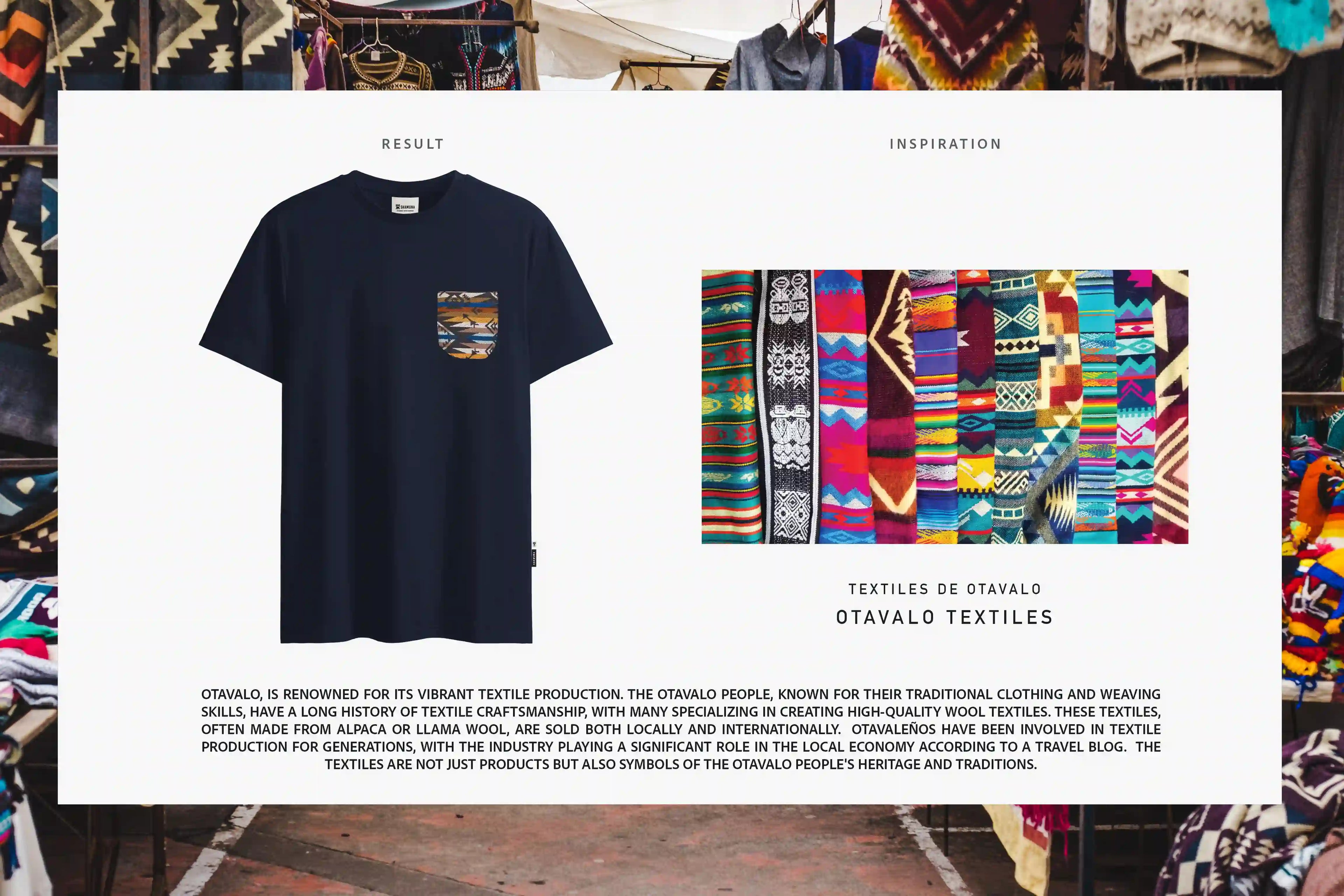 ETHNIC POCKET BLUE T-SHIRT 01