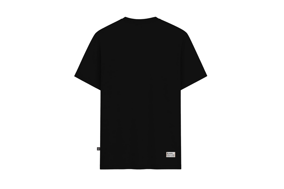 ETHNIC POCKET CANHAMO BLACK T-SHIRT