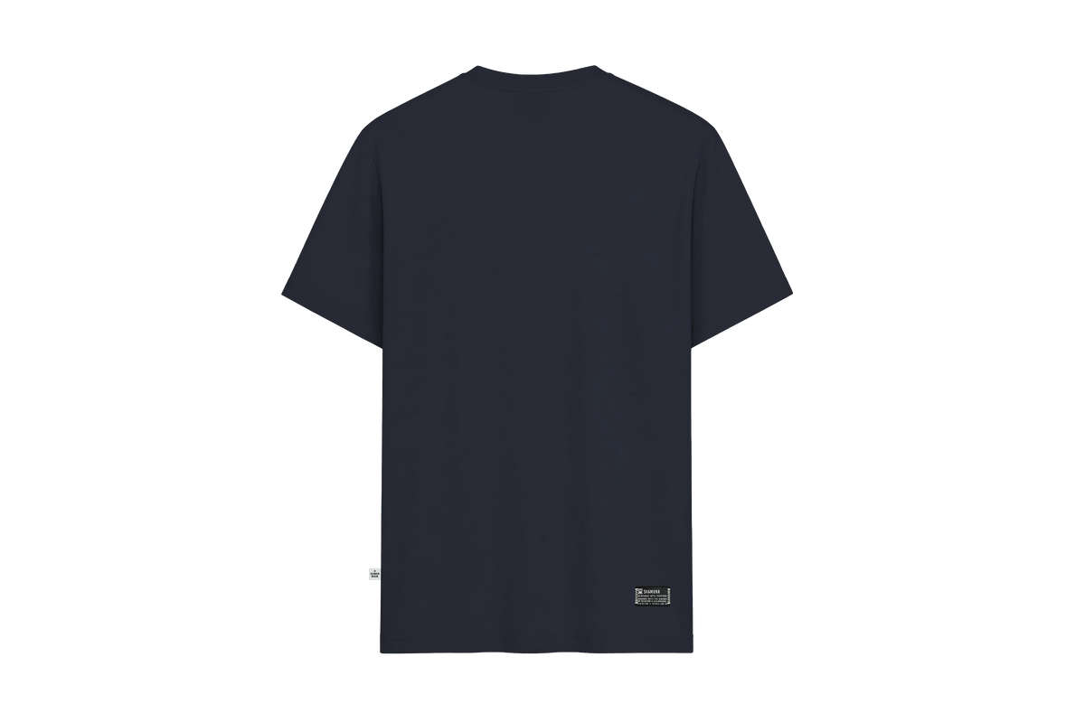 ETHNIC POCKET CANHAMO NAVY T-SHIRT