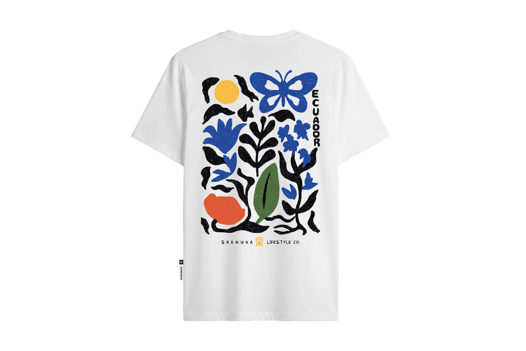 FLORAL EC RAW T-SHIRT