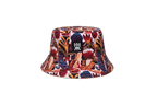 FROGS&PLANTS REVERSIBLE BUCKETHAT PRINT&BEIGE