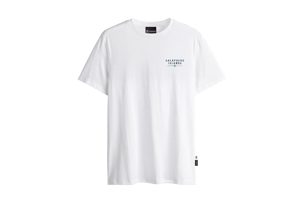 GALAPAGOS SATELLITE MAP RAW T-SHIRT