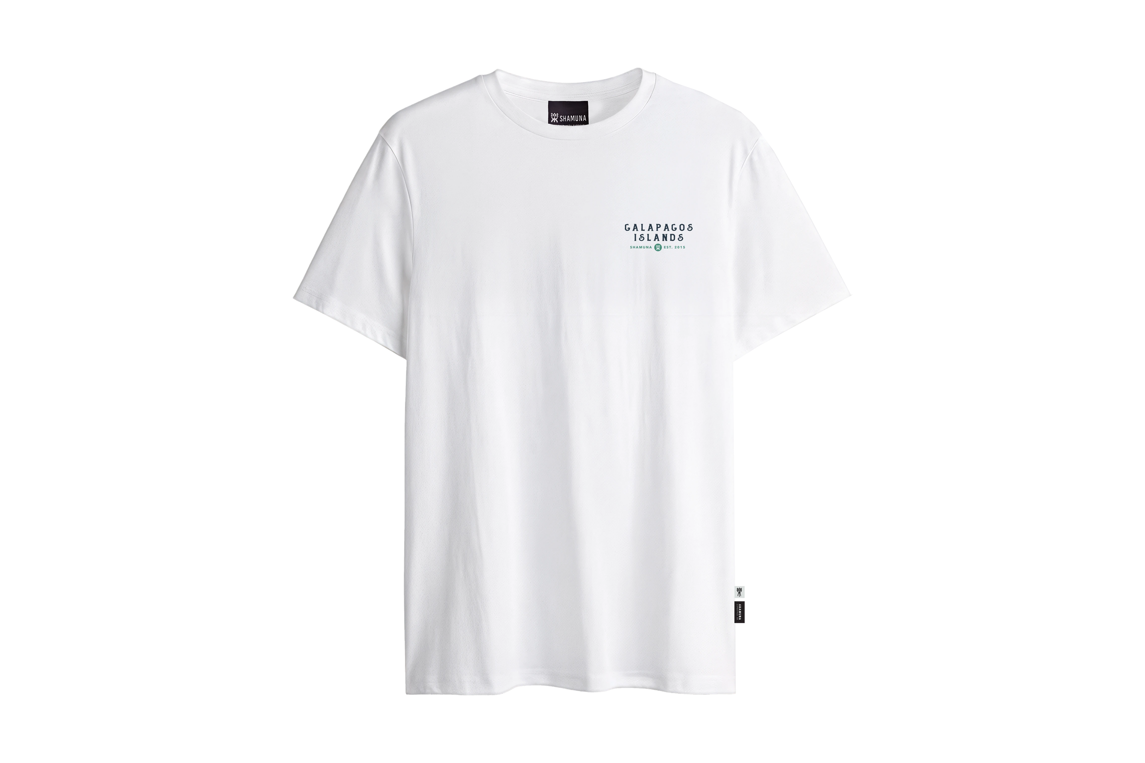 GALAPAGOS SATELLITE MAP RAW T-SHIRT