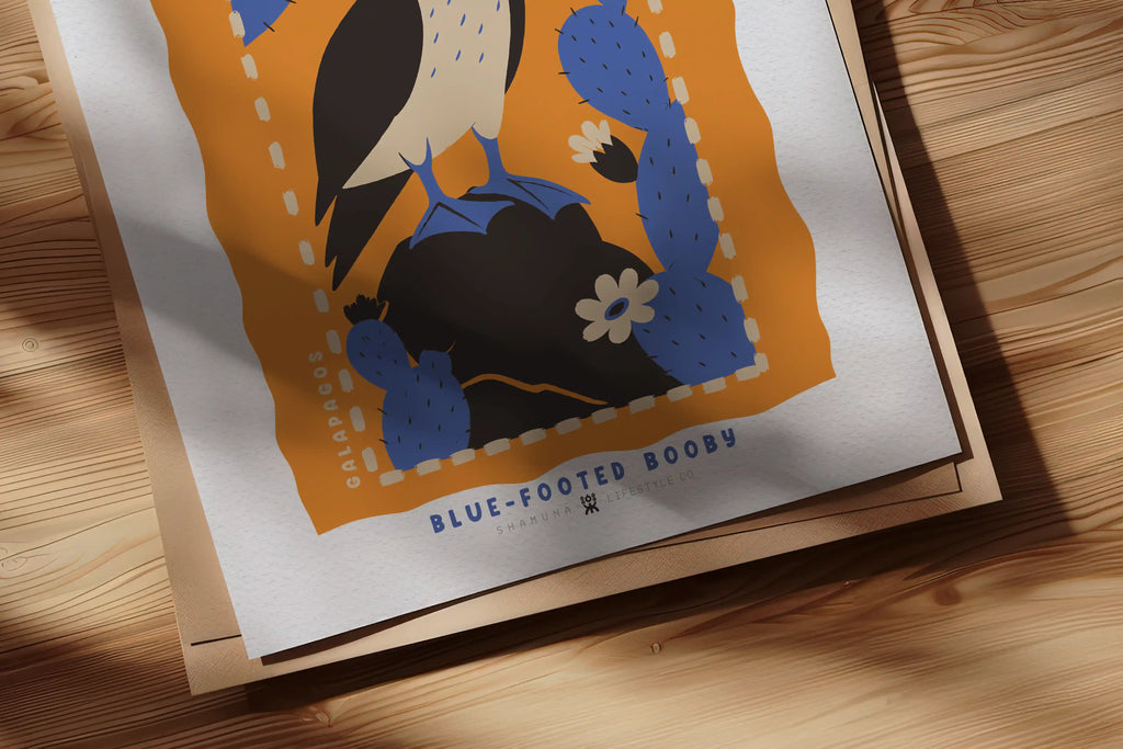 GLP POSTER BLUE FOOTED STAMP