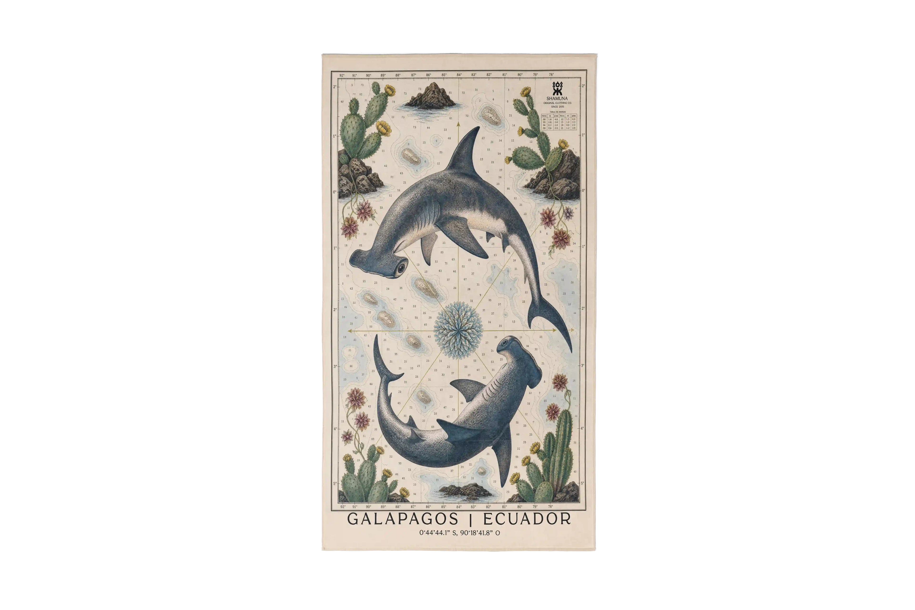 GLP TOWEL HAMMERHEAD & SEA LION MAPS