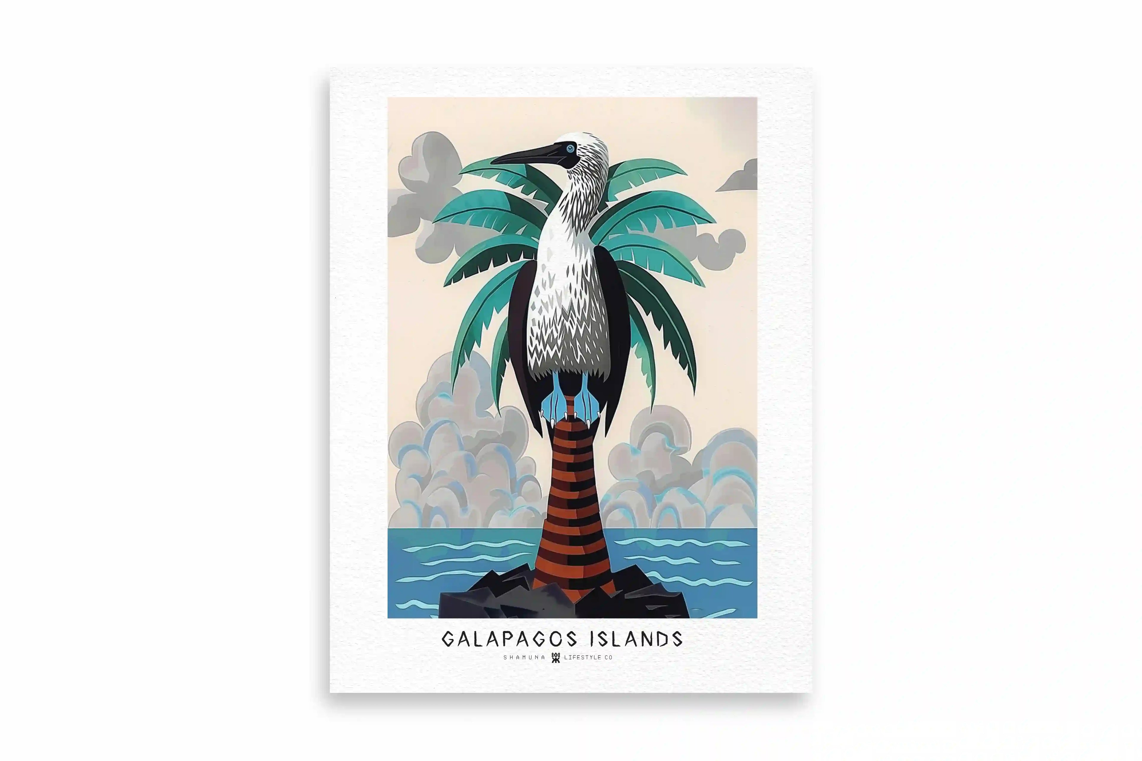 GLP POSTER BLUE FOOTED PALM 30x40
