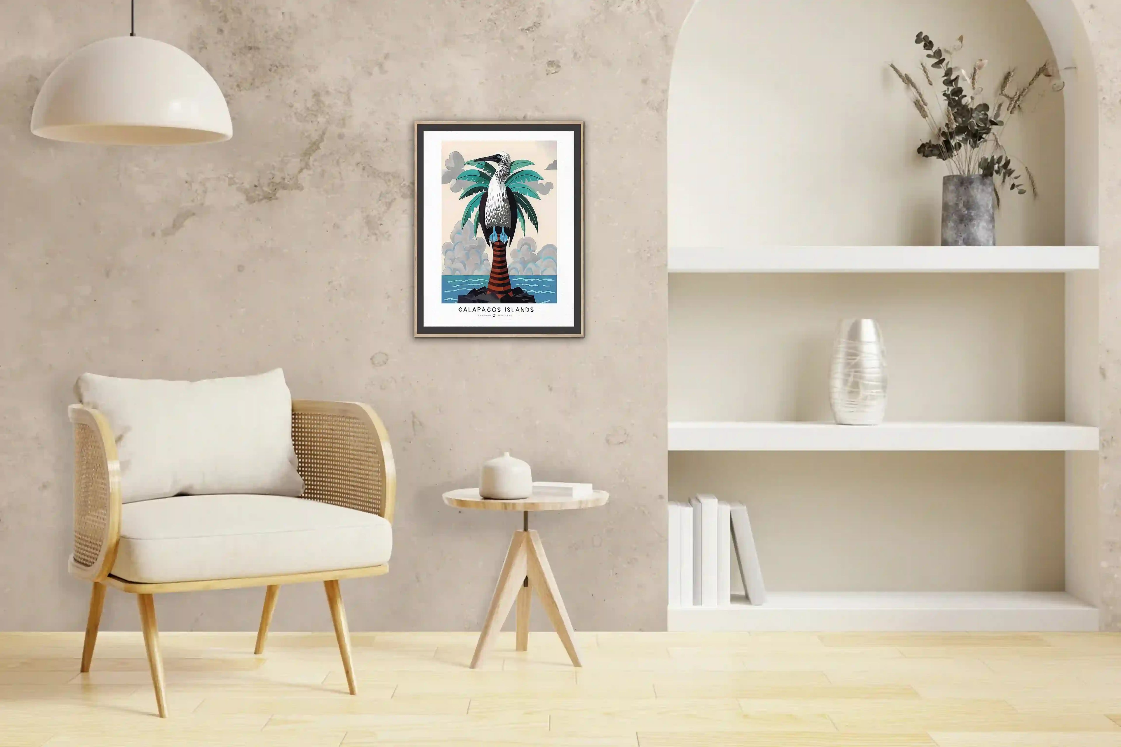 GLP POSTER BLUE FOOTED PALM 30x40