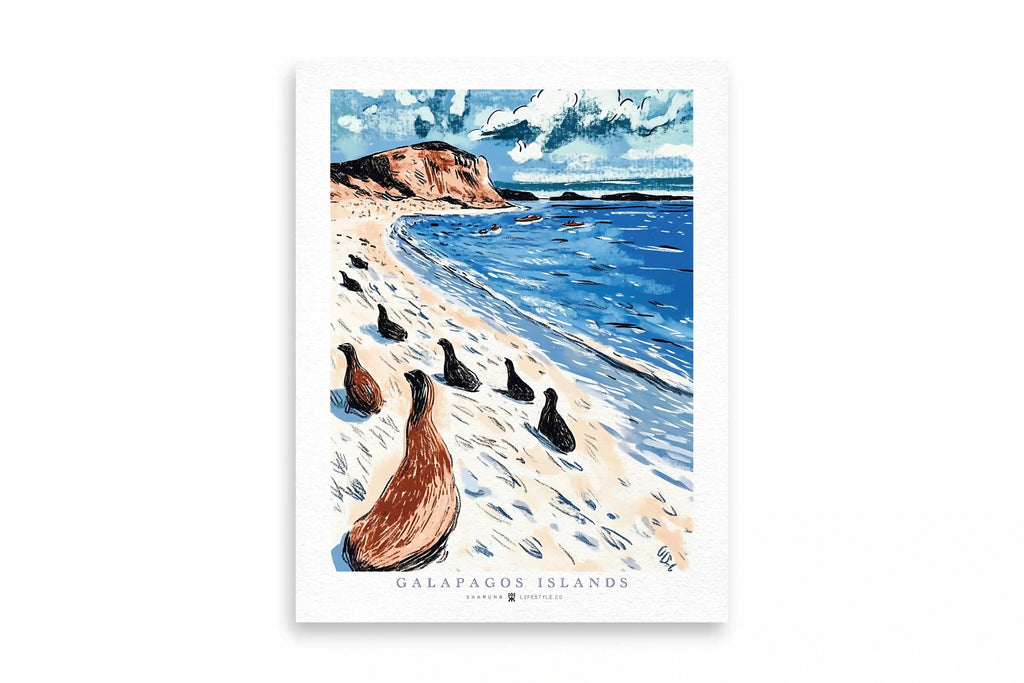GLP POSTER SEA LION BEACH 30x40