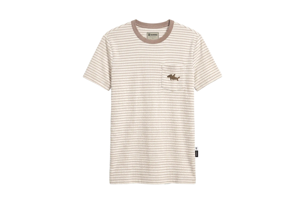 GLP SHARK LINES BROWN T-SHIRT