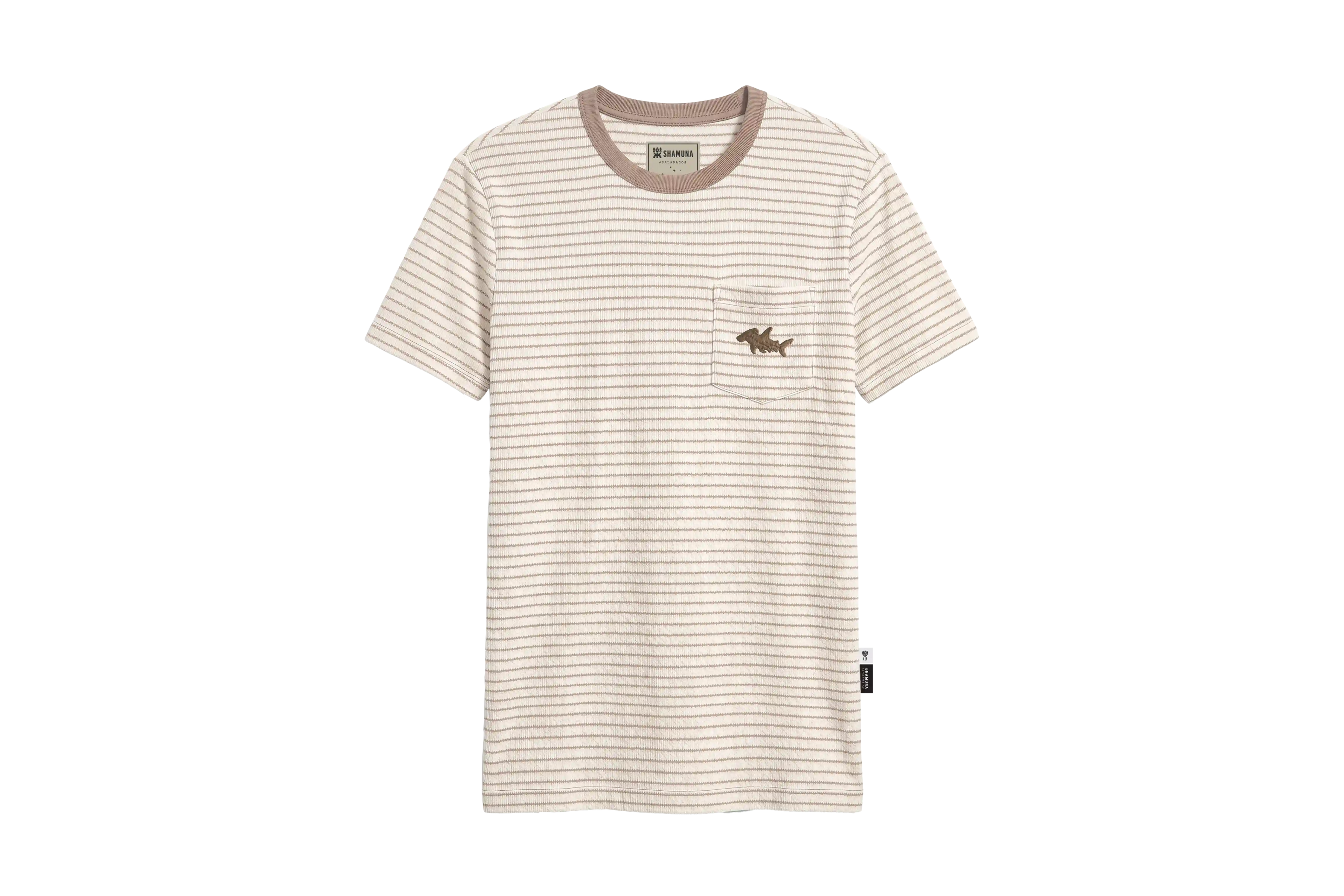 GLP SHARK LINES BROWN T-SHIRT