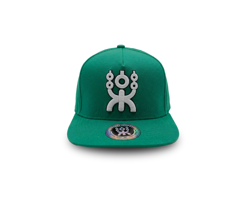 GREEN URBAN SNAPBACK WHITE LOGO