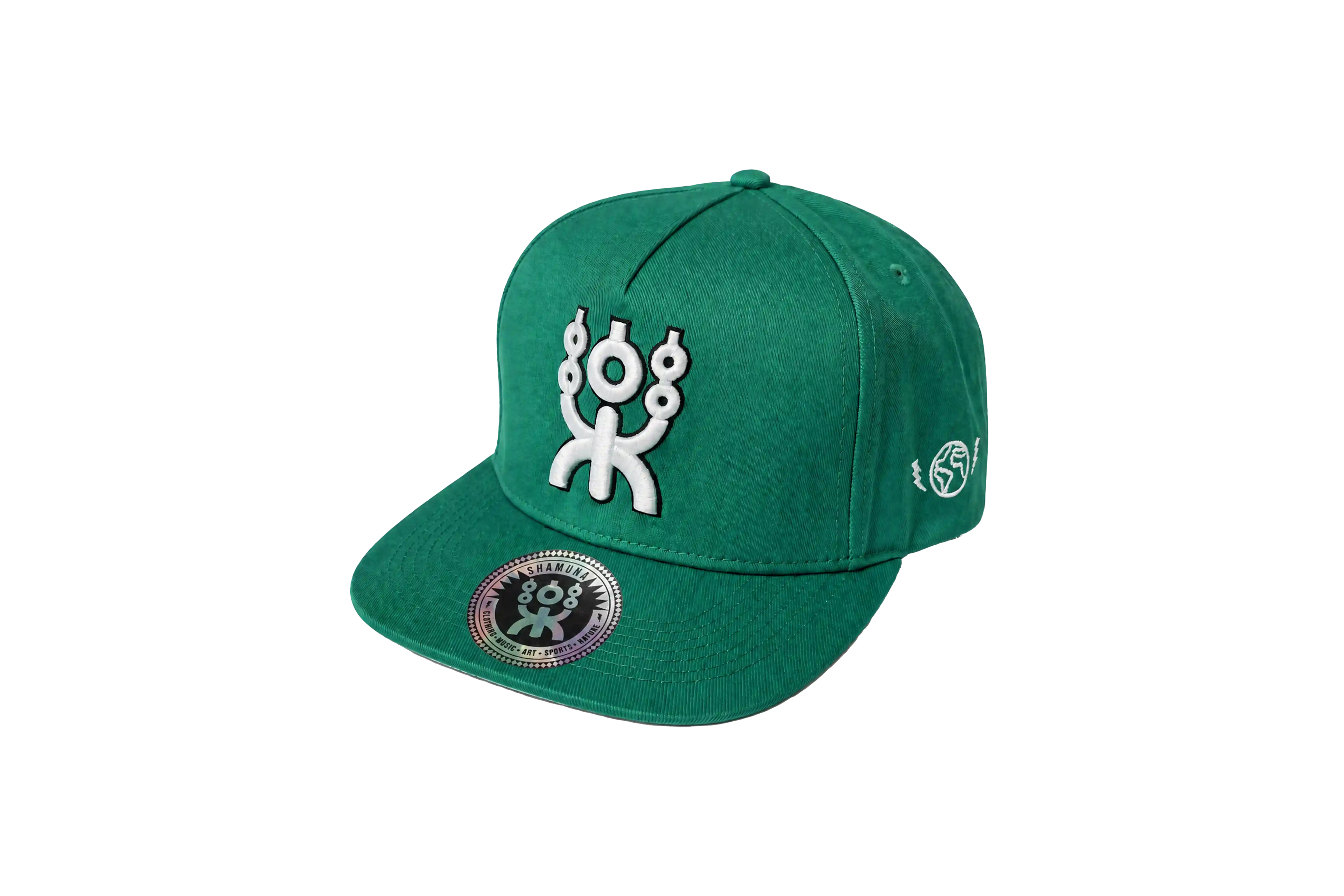 GREEN URBAN SNAPBACK WHITE LOGO