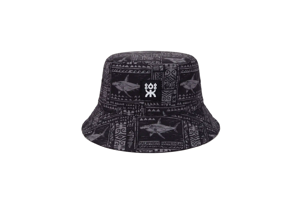 HAMMERHEAD GLP HAWAIAN REVERSIBLE BUCKETHAT PRINT&BLACK