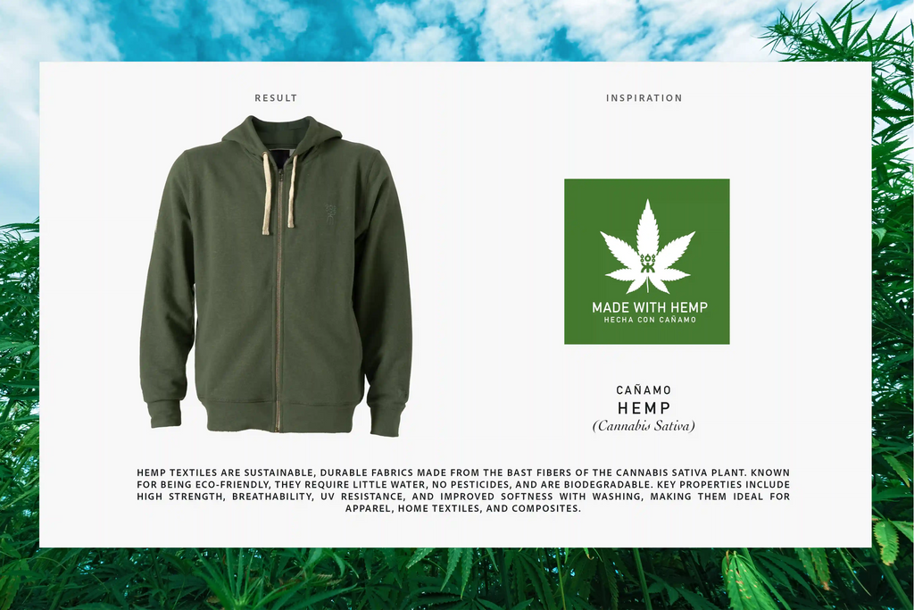 CUYABENO HOODIE HEMP GREEN FOREST