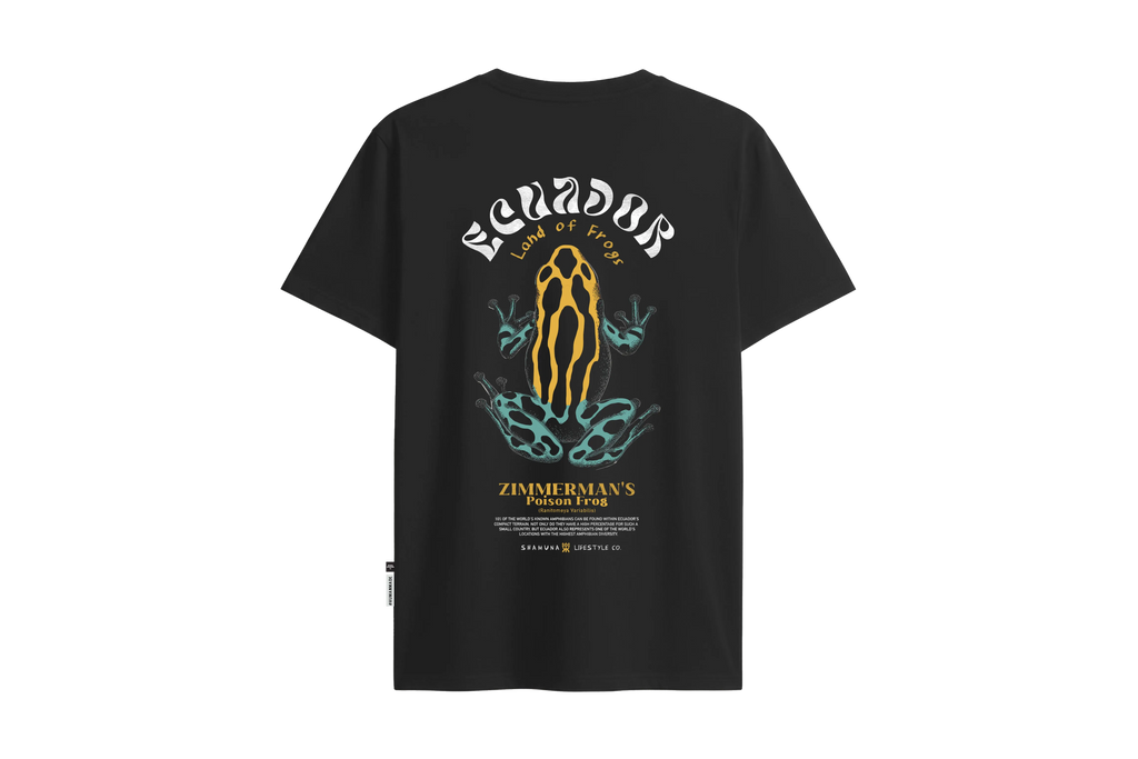 LAND OF FROGS BLACK T-SHIRT