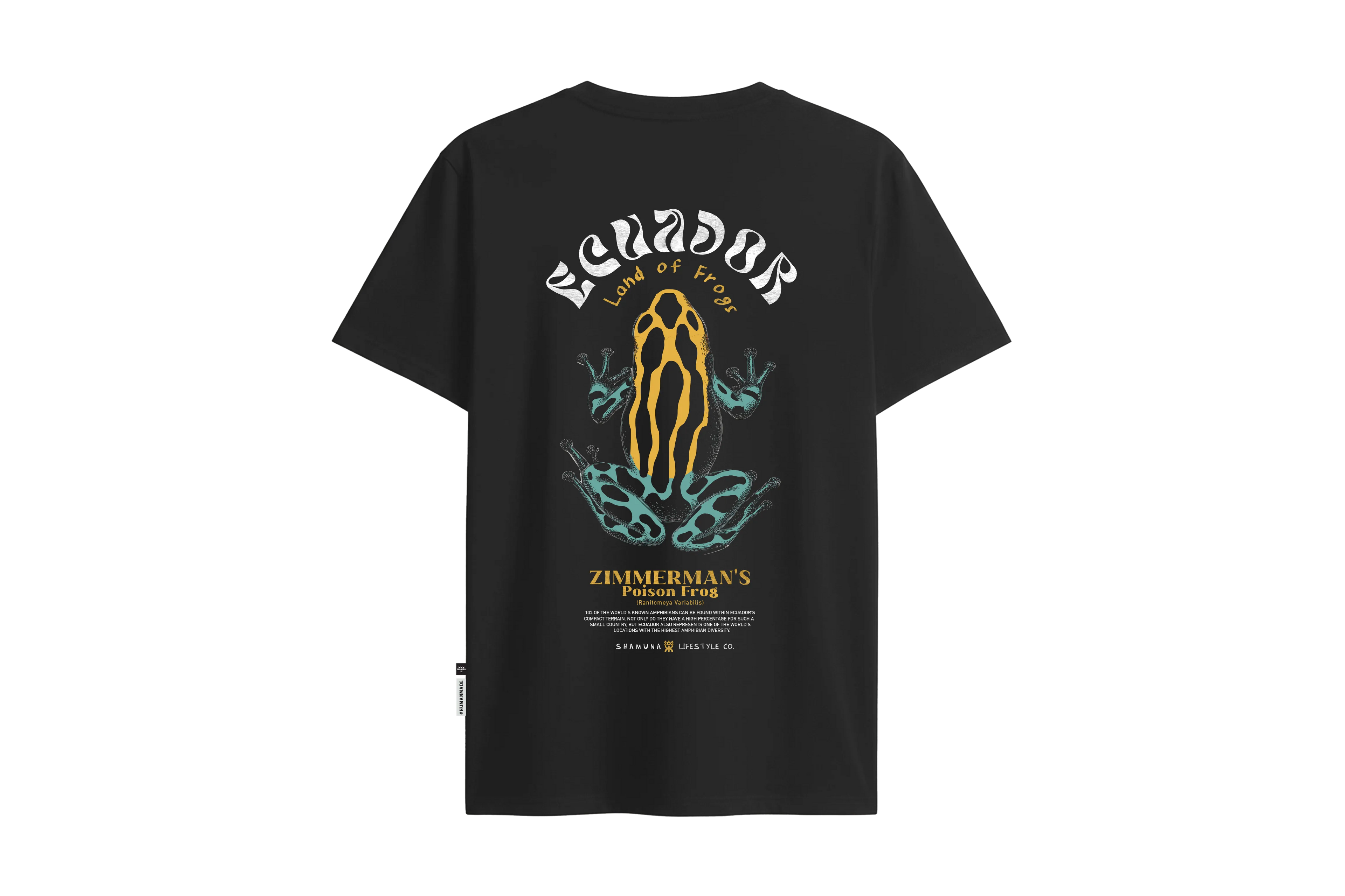 LAND OF FROGS BLACK T-SHIRT