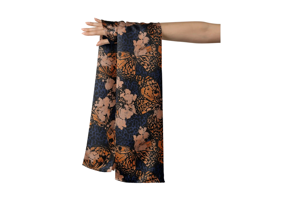 MONARCH BUTTERFLY HO SCARF 150X48