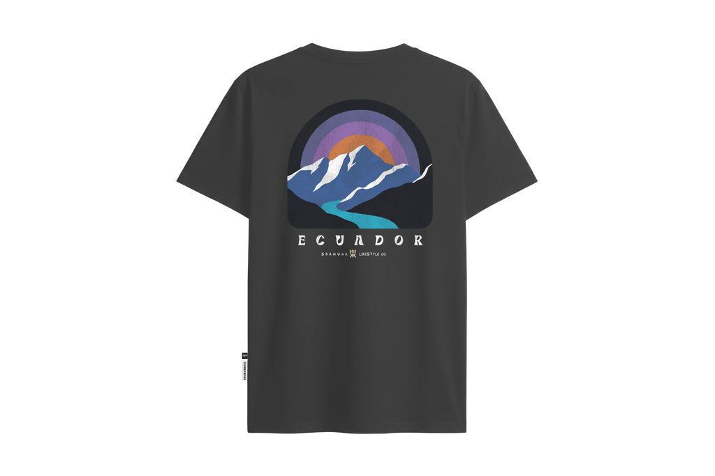 MOUNTAIN & RIVER COLORS - GREY T-SHIRT