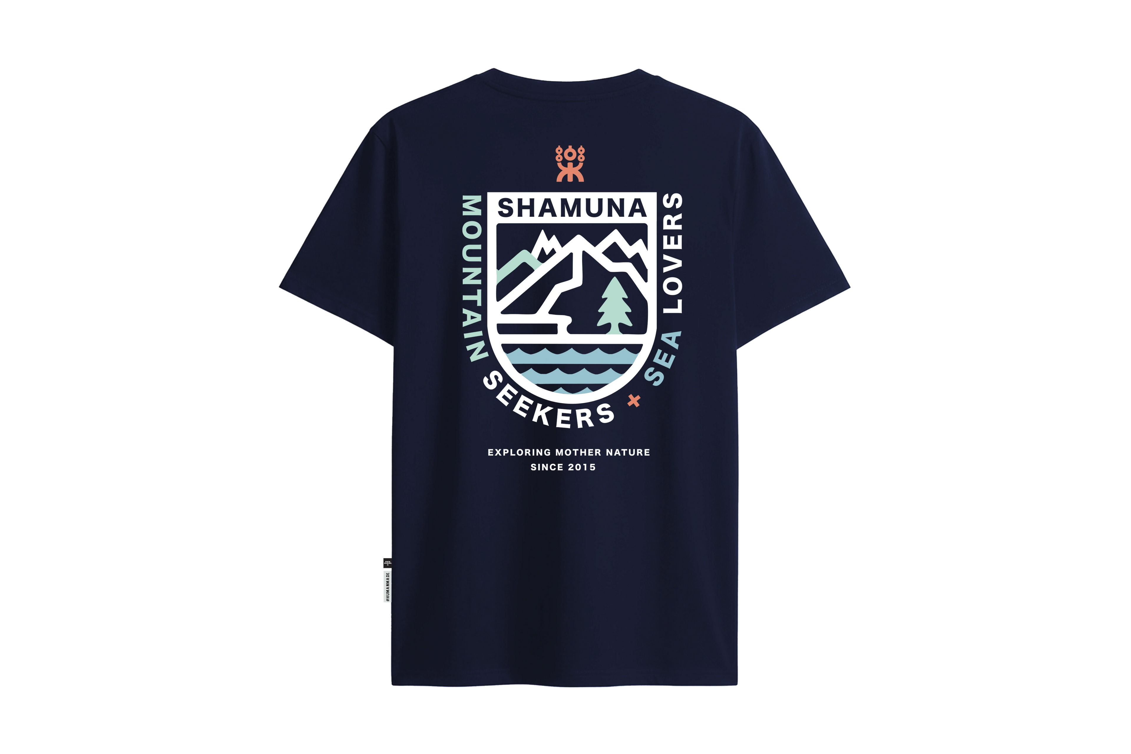 MOUNTAIN SEEKER + SEA LOVER - BLUE T SHIRT