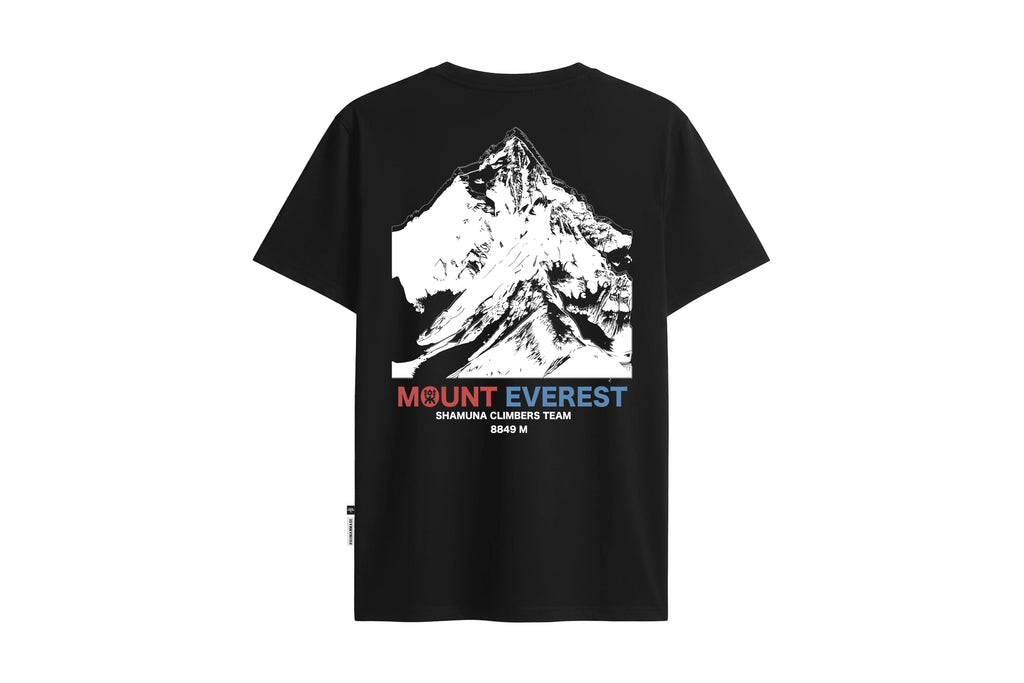 MT EVEREST - BLACK T SHIRT