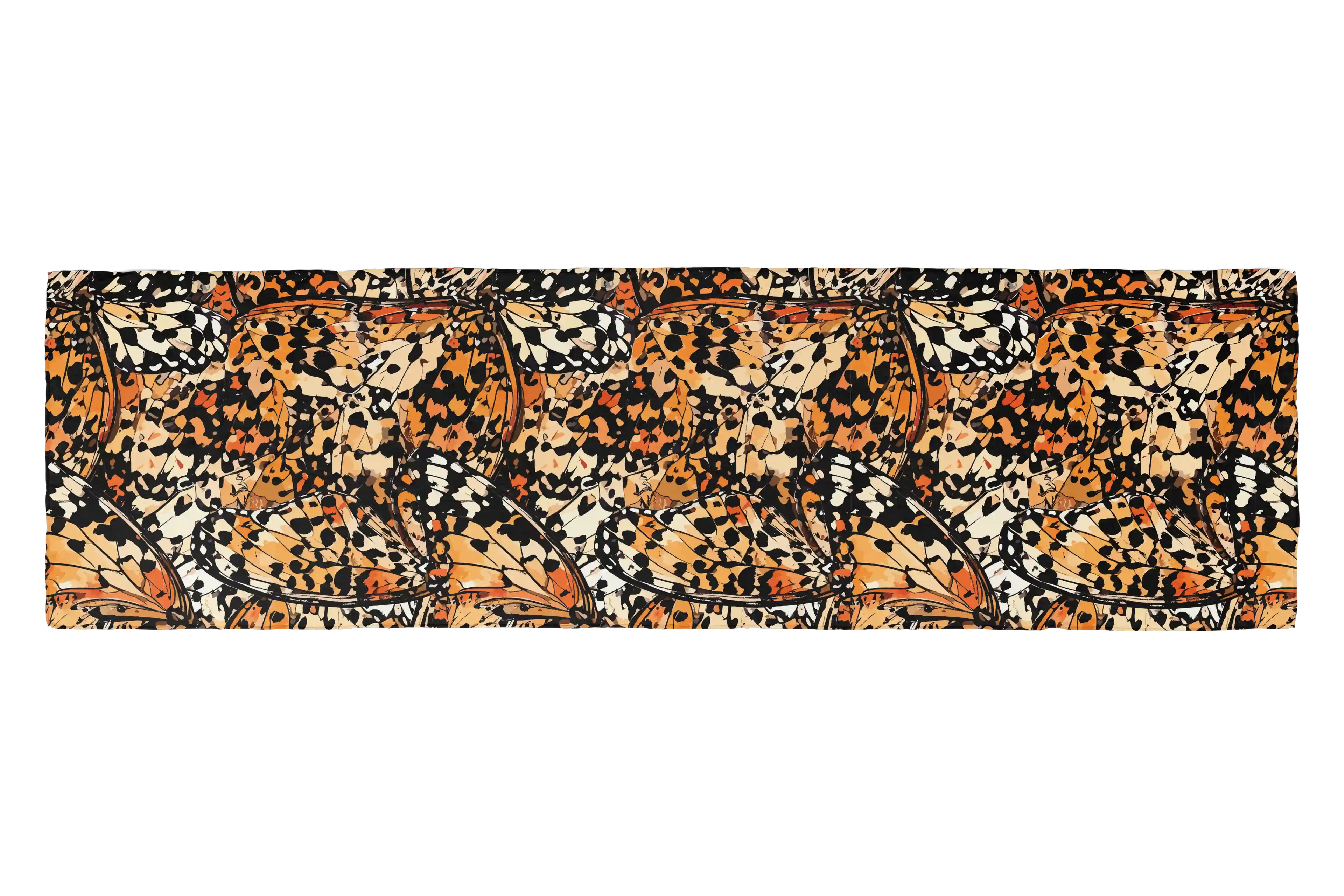 ORANGE BUTTERFLY HO SCARF 150X48