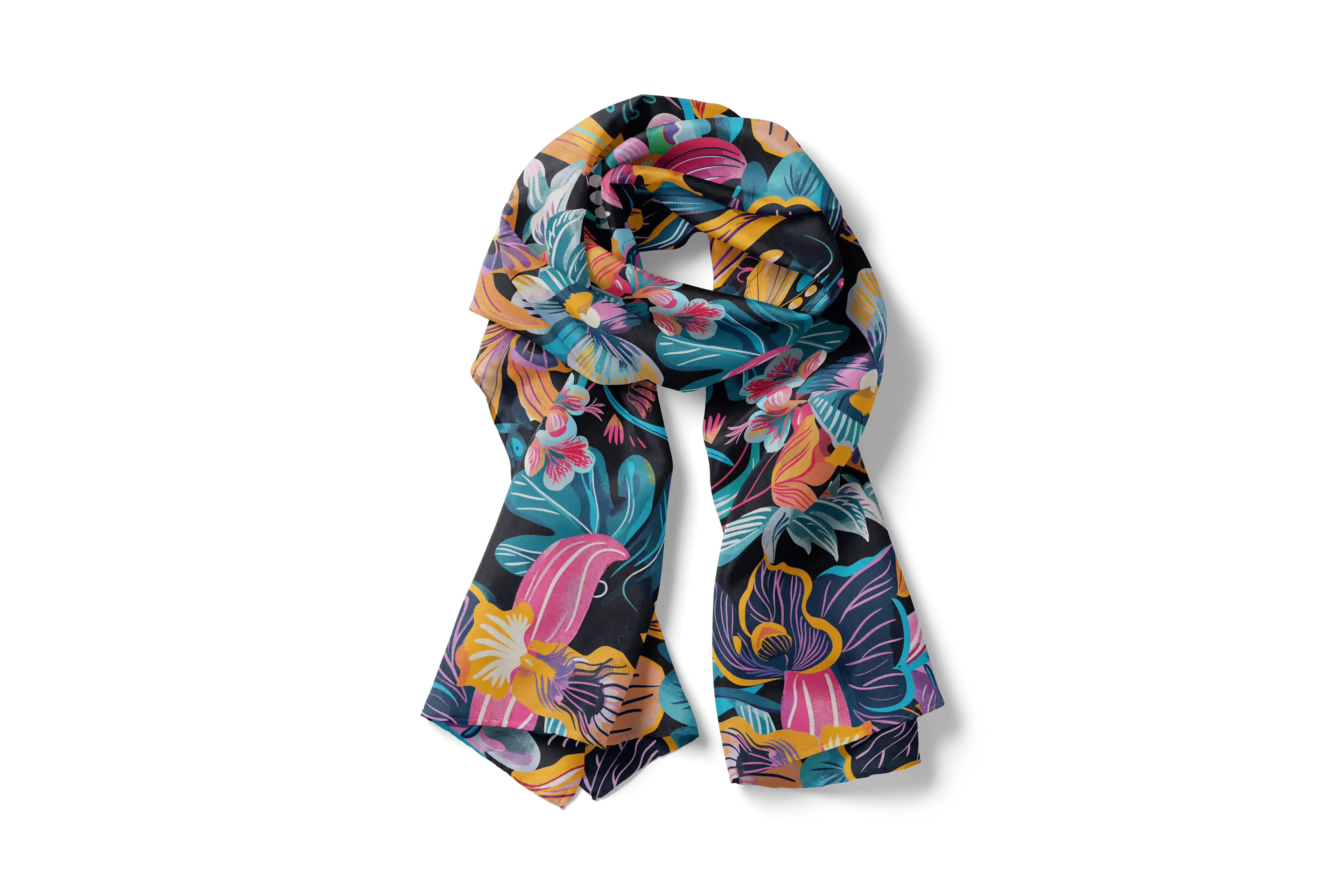PSYCHEDELIC ORCHIDS HO SCARF 150X48